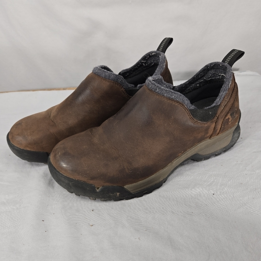 Sorel Mens Paxon Moc Waterproof  Leather Slip On Sz 9 Outdoor Hiking Shoe